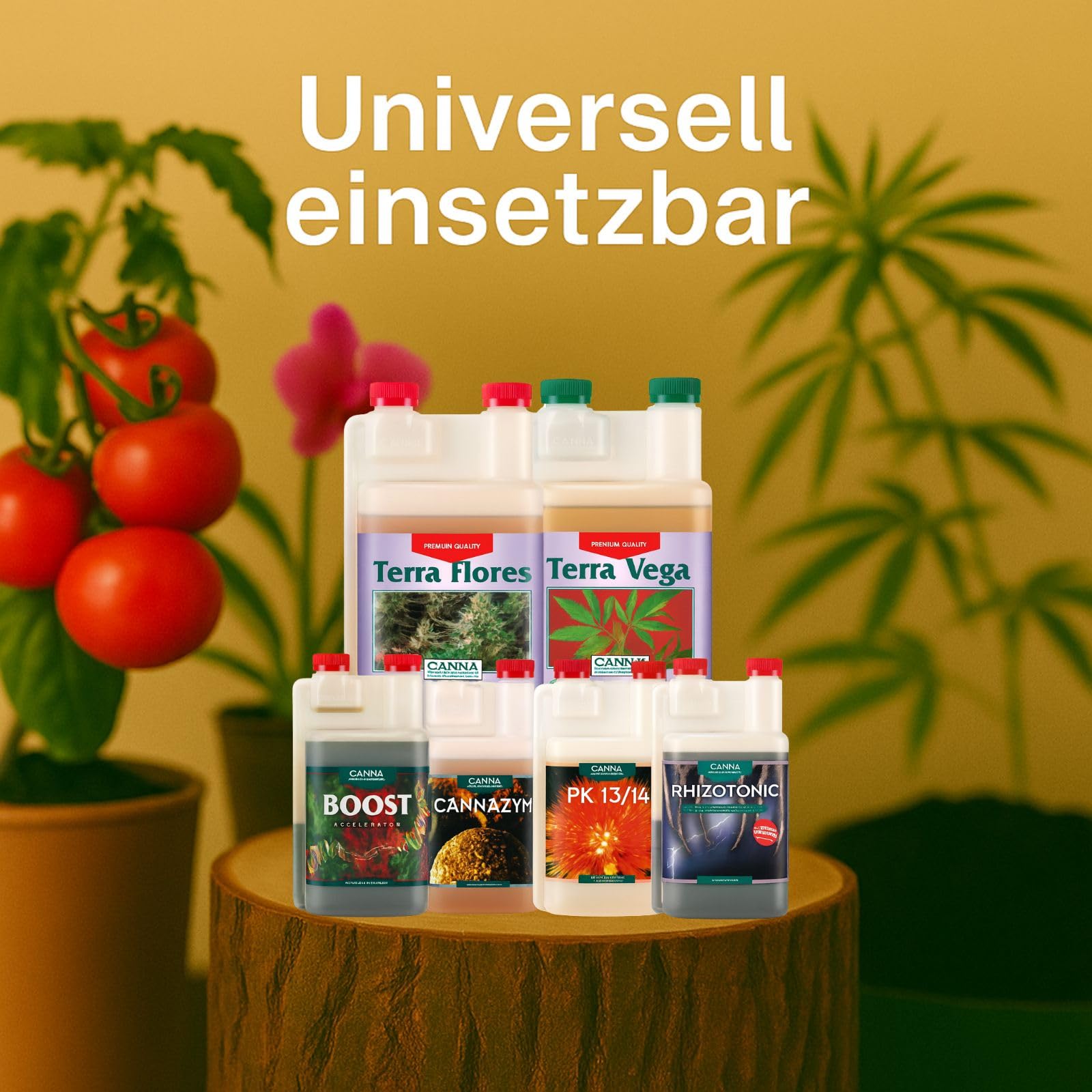 Weedness Canna Dünger Set All-Star Big - Grow Anbau Indoor & Outdoor Tomaten Naturdünger NPK Orchideen Bio Bonsai Organischer