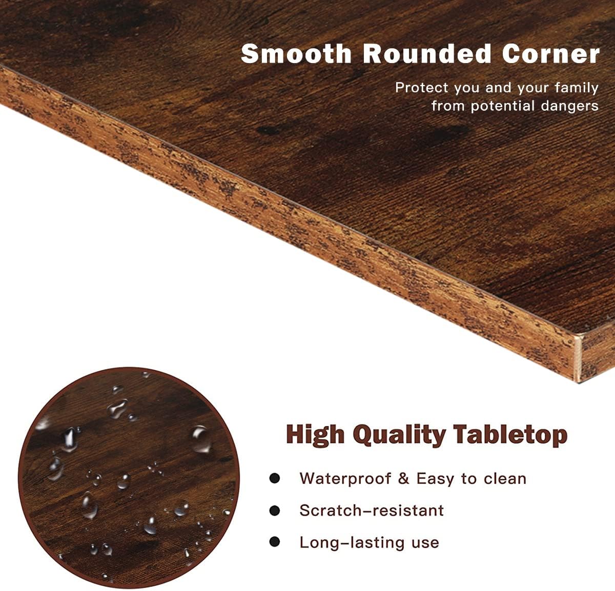 AKSG C Shaped End Table for Living Room Small C Table for Sofa Retro Minimalist Style C Shaped Side Table with Heavy Duty Frame Couch Table for Laptop Snack Tray Table for Bedroom Coffee 26" H