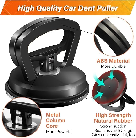 Dent Puller,3 Pack Car Dent Puller Suction Cup Dent Puller Car Dent Removal Kit Dent Remover Tool and Dent Repair Kit Handle Lifter for Cars Body,Glass,Screen,Tiles Lifting (multicolour)