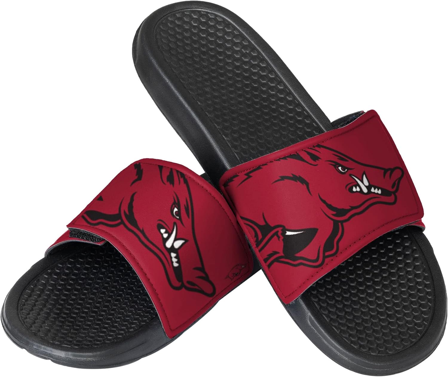 FOCO Arkansas Razorbacks NCAA Mens Cropped Big Logo Slides - S