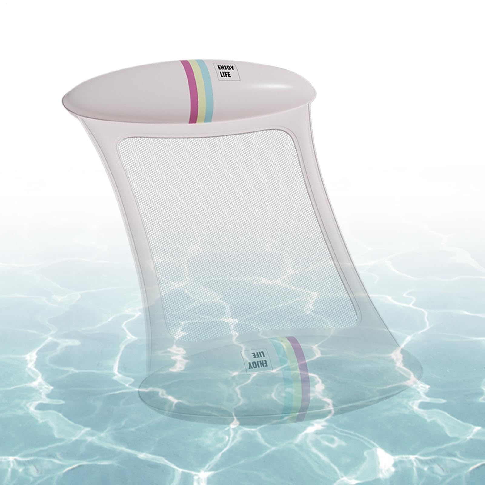 Chaise longue de piscine hamac ergonomique pliable en PVC pour adultes