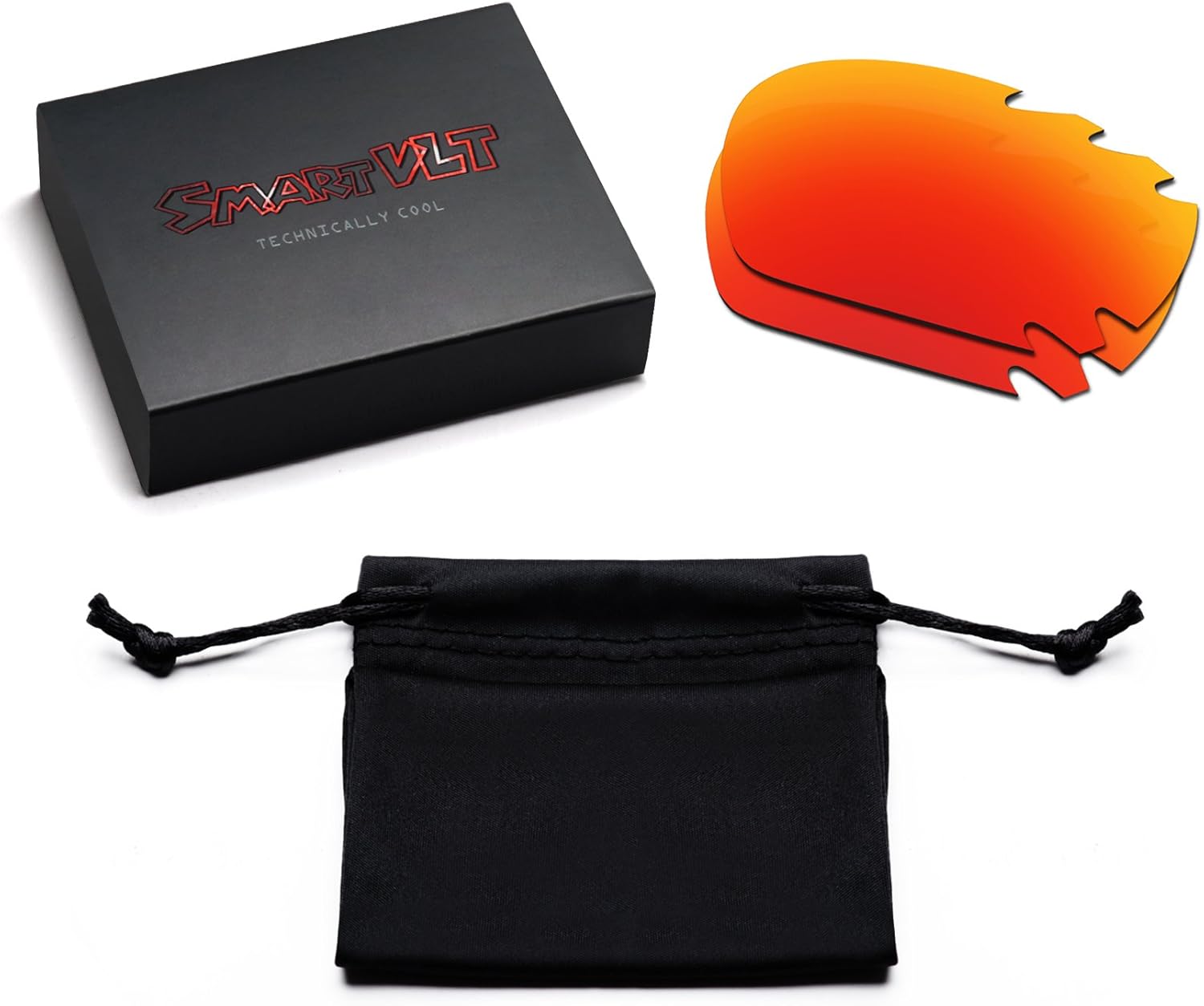 SmartVLT Men's Replacement Lenses&Earsocks&T20&Bolt for Oakley Jawbone Vented/Racing Jacket Vented Sunglass - More Options
