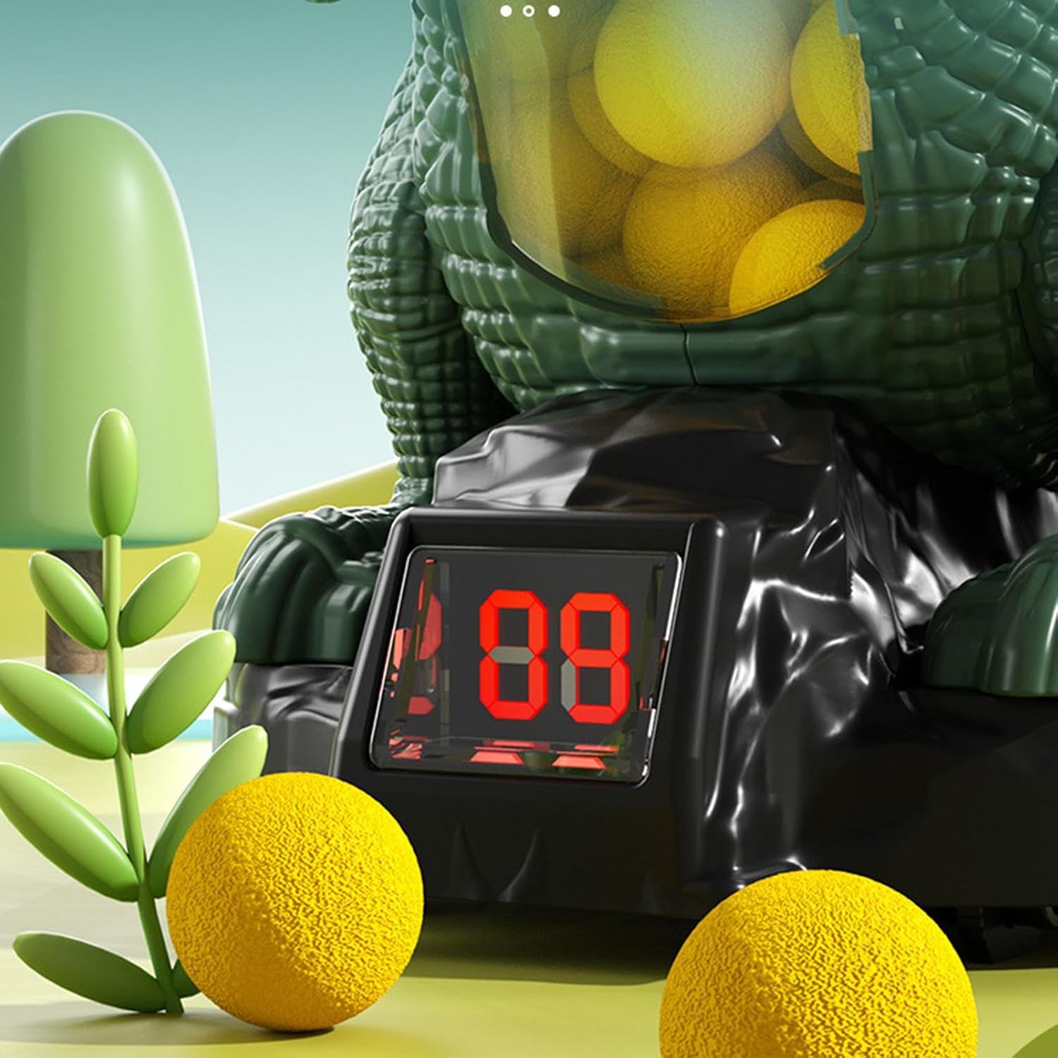Target Dinosaur Toys, – Lightweight Premium Ergonomic Stylish Movable Foam Balls Electronic, Tyrannosaurus Water Mist Spray, LED Score Record Kids Aged | Kids Aged 3 and More Compact