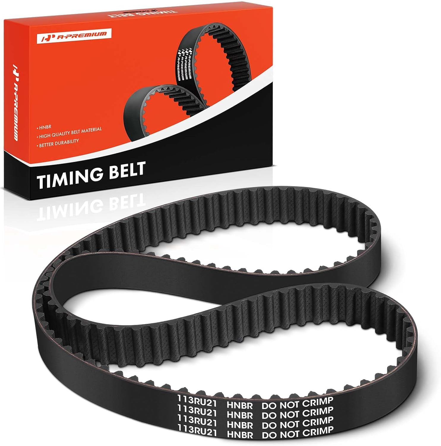 A-Premium Engine Timing Belt Compatible with Acura Cars - TL 1995-1998 2.5L, Vigor 1992-1994 2.5L - Replace# 14400PV1004