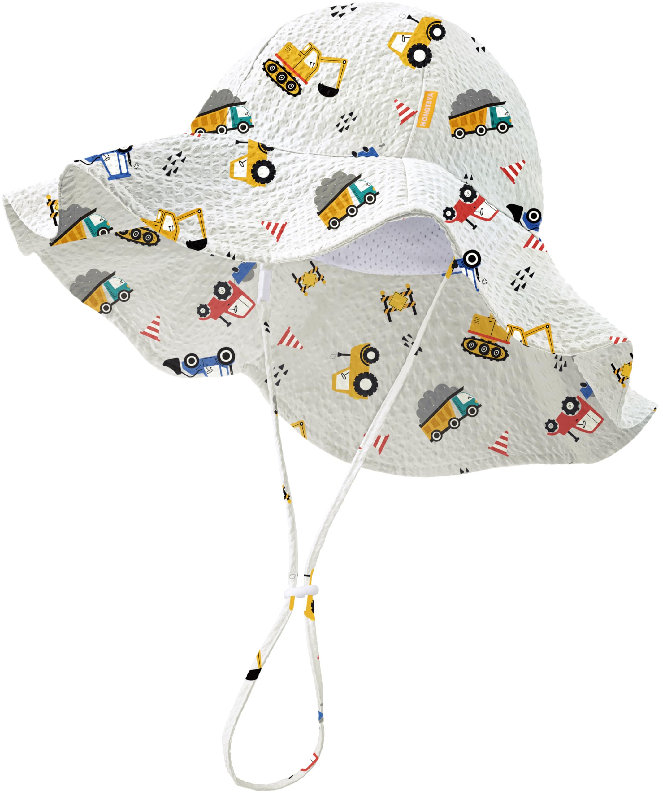 HONGTEYA Baby Sun Hat Wide Brim Adjustable Toddler Beach Bucket Hat