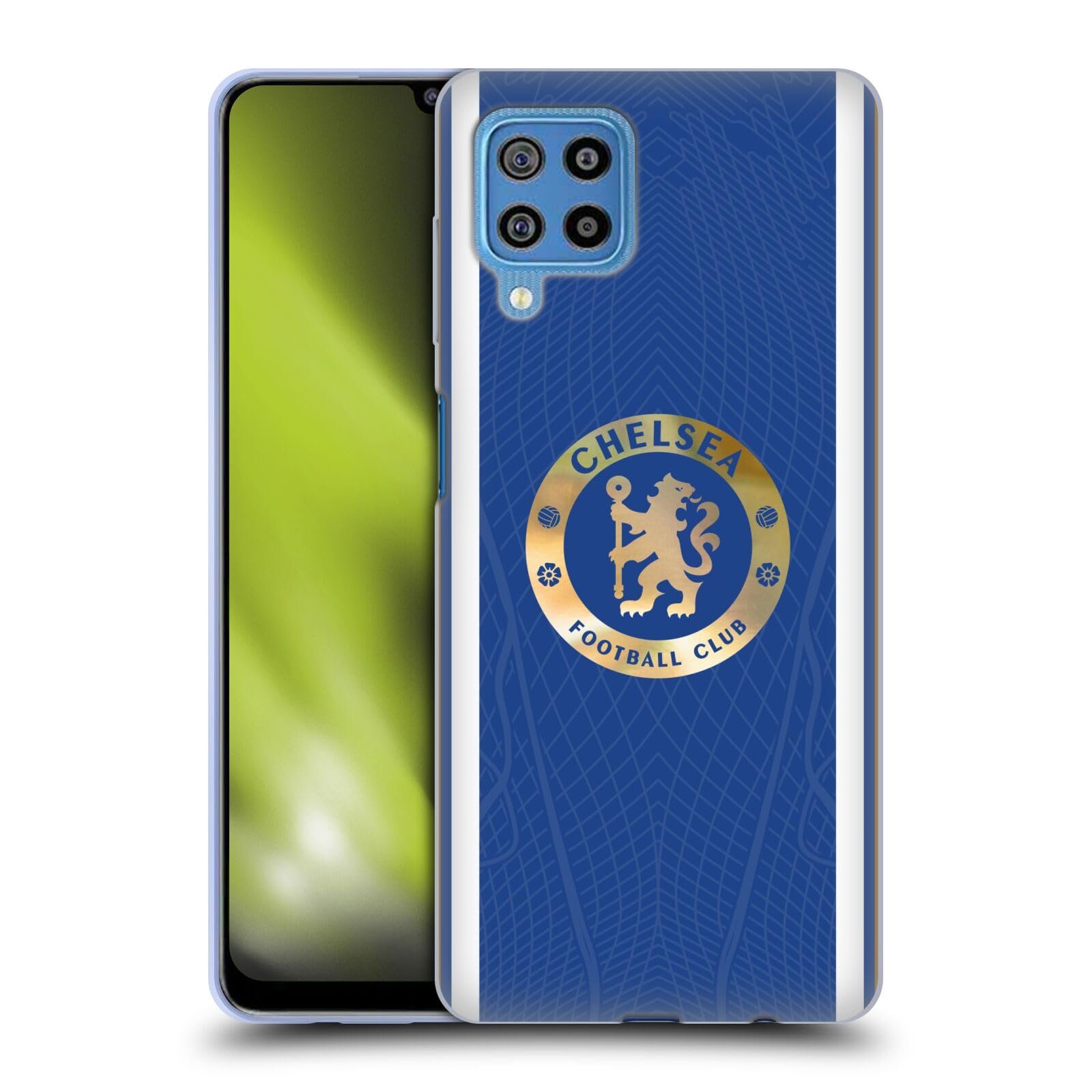 Head Case Designs Officially Licensed Chelsea Football Club Home 2023/24 Kit Gel Case [Military Grade Protection] Compatible With Samsung Galaxy F22 (2021)