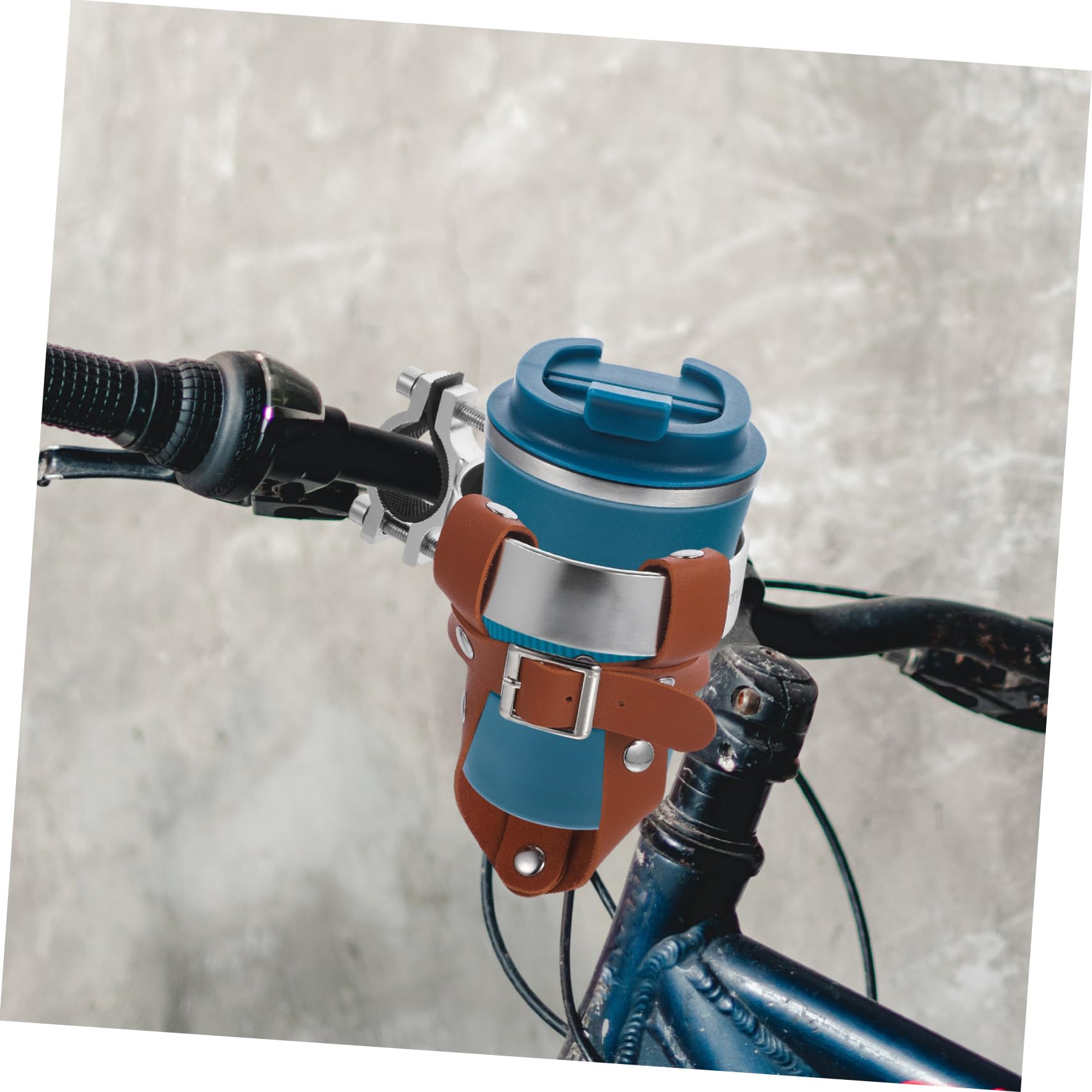Yardwe 3sätze Vintage Pu Fahrrad Flaschenhalter Für Getränke Einstellbarer Fahrrad Wasserflaschenhalter Für Lenker Praktische Halterung Für Fahrräder Für Radfahrer Und