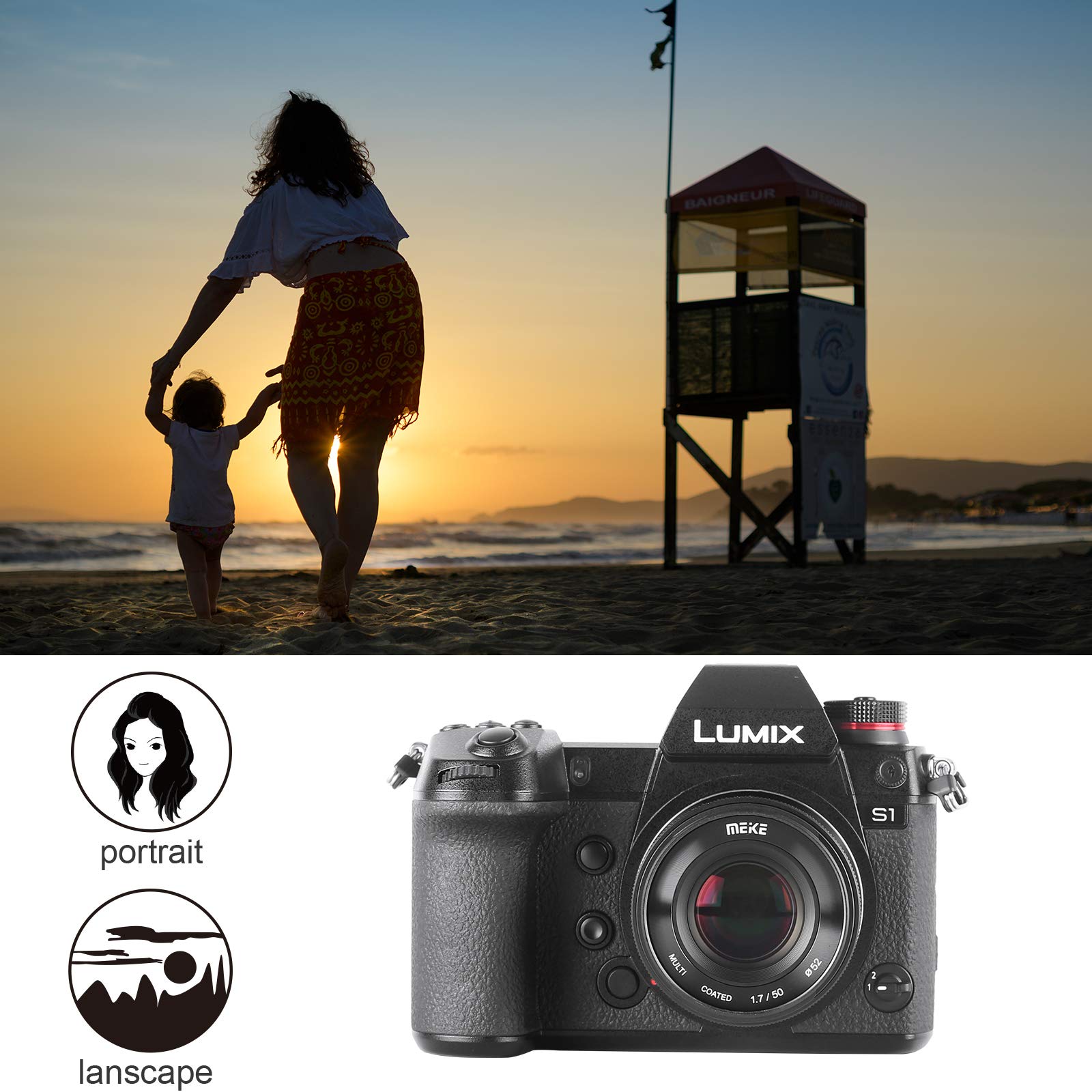 Amazon.co.jp: Meike 50mm F1.7 フルフレーム 大口径マニュアル