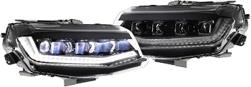 Morimoto XB LED Headlight Housing Upgrade, Fits 2016-2018 Chevrolet Camaro, Plug and Play Replacement, DOT Approved LED Assembly with Switchback Sequential Turn Signals & UV Coated Lens 1x LF403