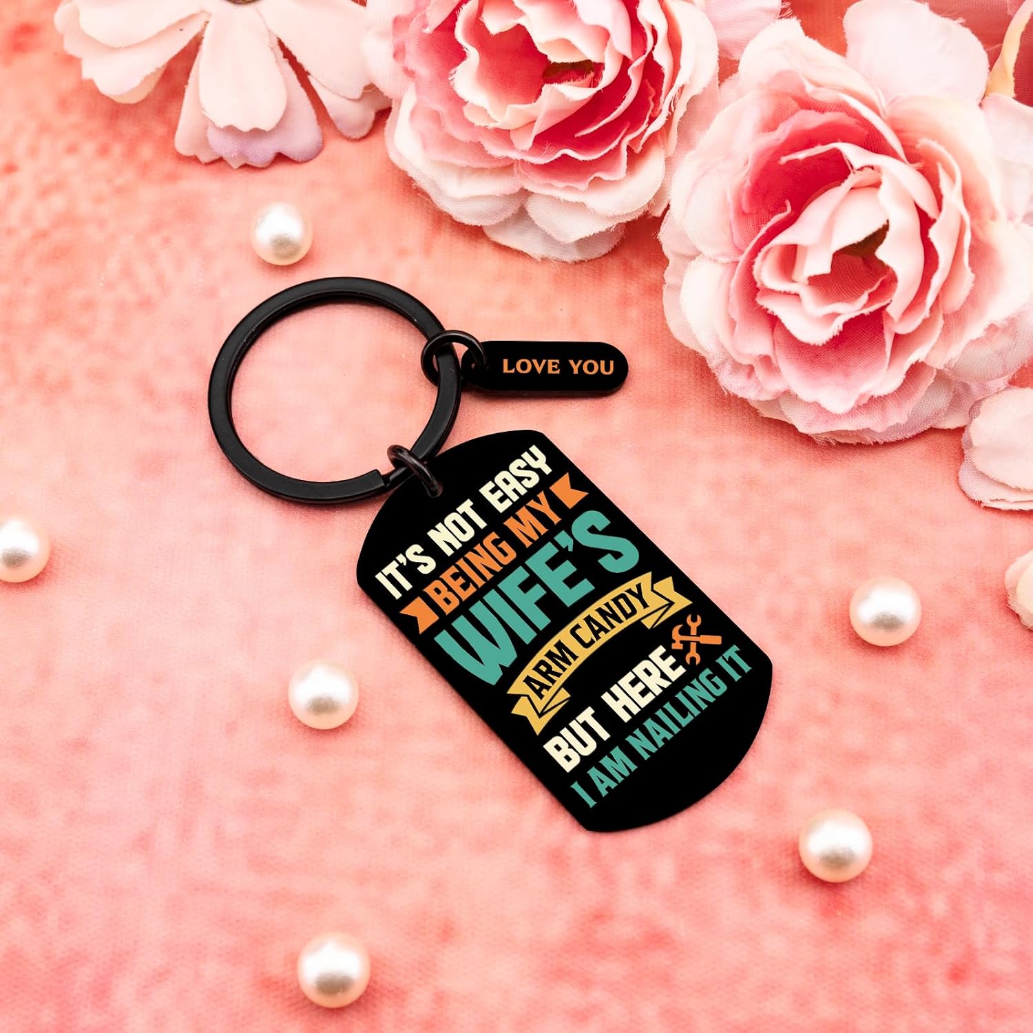 Husband Keychain For Sweetest Day Gifts From Wife For Husband Sight Gifts For Him Birthday I Love You Gift For Men Anniversary Funny