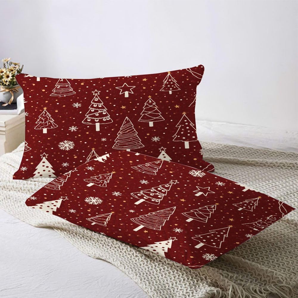 Juego de Cama 3D 240x260 cm, Tema Navideño, Set de 3 Piezas con 1 Funda NóRdica XXL y 2 Fundas de Almohada, Material EcolóGico, DiseñO Reversible, Cremallera, 8420