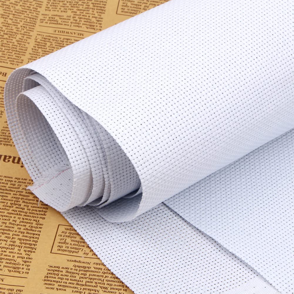 6 Pezzi 20x20cm Tela Aida per Punto Croce,Bianco Tela Punto Croce da Ricamare,Qualità Superiore Panno da Ricamo in Puro Cotone,Tela Aida da Ricamare per DIY Artigianato in Tessuto,Decorazioni