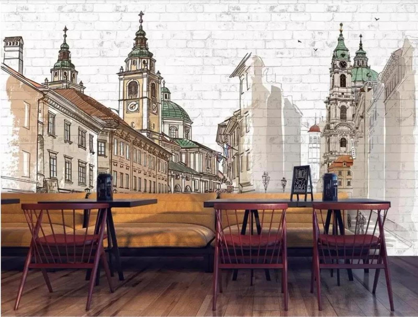 Papier peint mural 3d architecture en tissu non tissé premium