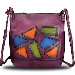 Genuine Leather Crossbody Purses for Women Satchel Purses Vintage Handmade Shoulder Bag Cowhide Handbags