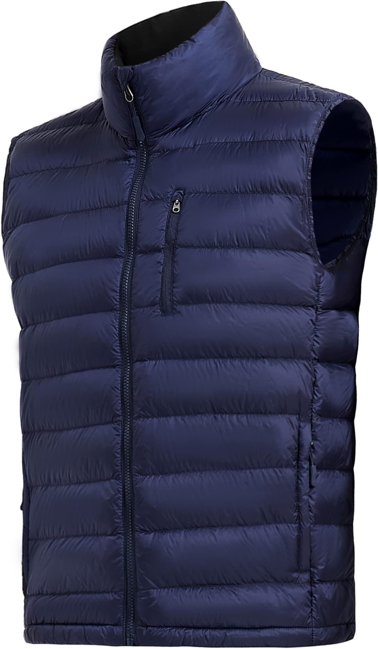 Men's Puffer Vest Lightweight Packable Down Vest Water-Resistant Warm Outdoor Down Puffer Vest for Men Winter