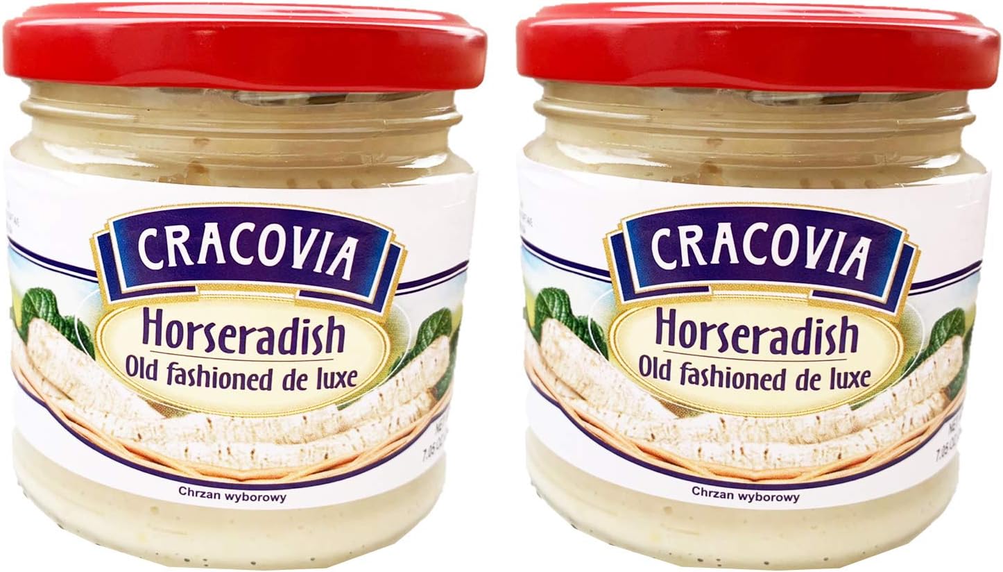 CRACOVIA OLD FASHIONED DE LUXE HORSERADISH (chrzan wyborowy) 2 PACK x 200 g (7.05 oz)