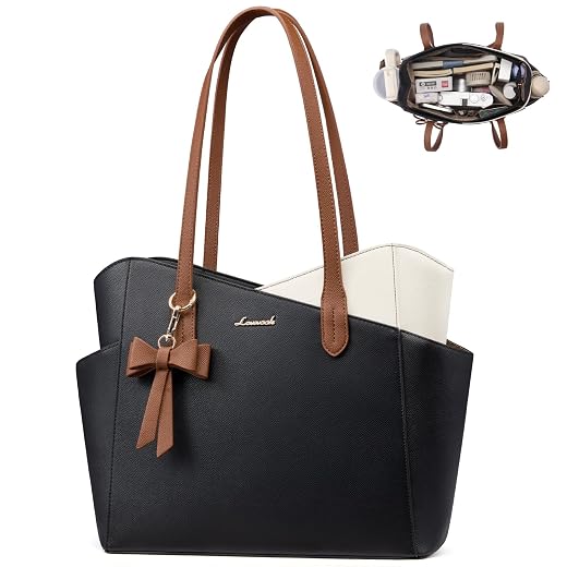 LOVEVOOK Small Tote Purse for Women, 2026 Structured PU Leather Handbags