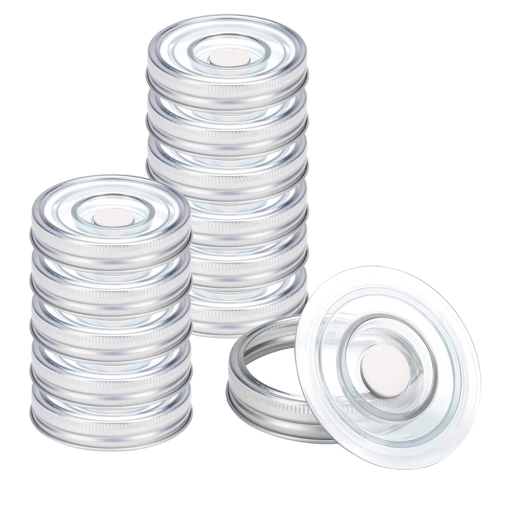 Wiederverwendbares Einmachglas als Deckel und fortschrittliche Ventiltechnologie, kein Öffner erforderlich.