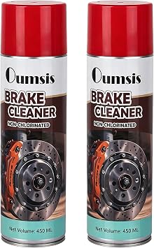 Brake Cleaner, Non-chlorinated Brake Cleaner Spray Can, Oil-Dust-Rust Remover for Disc, Caliper, Spring, Clutch, Rotor, Pad, 14.82 oz 2Can