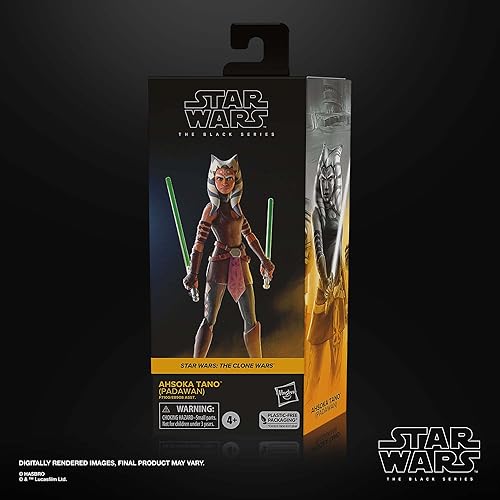 Miniatura 2 de STAR WARS The Black Series Ahsoka Tano (Padawan), figuras de acción de The Clone Wars de 6 pulgadas, a partir de 4 años