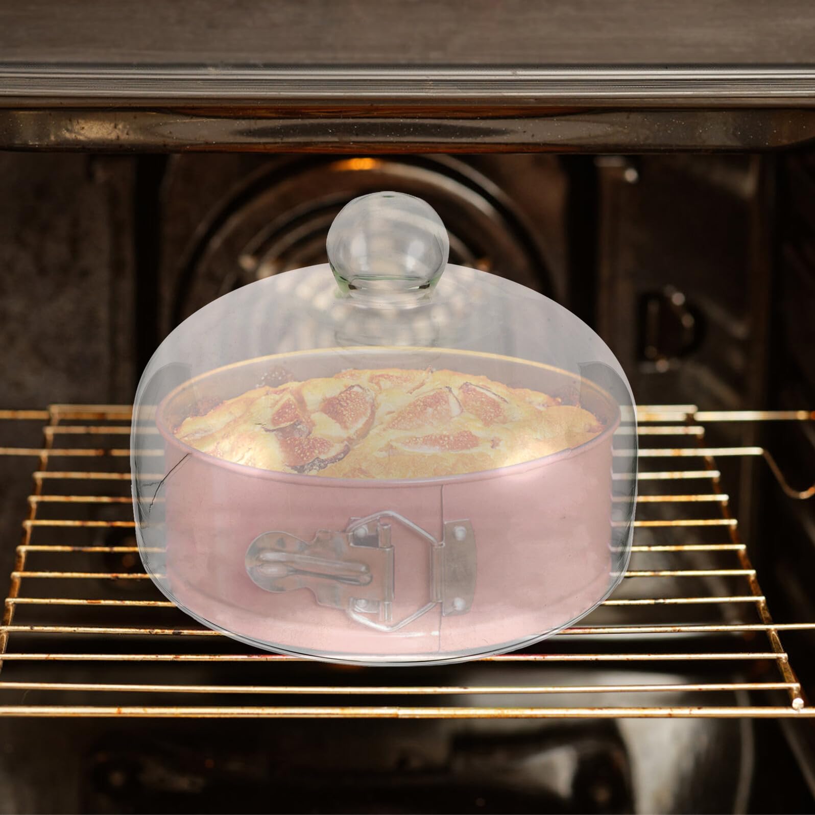 Sosoport Tapa de Vidrio Transparente para Microondas Excelente Sellado y Resistencia a Altas Temperaturas, Adecuado para Calentar Alimentos y Evitar Salpicaduras