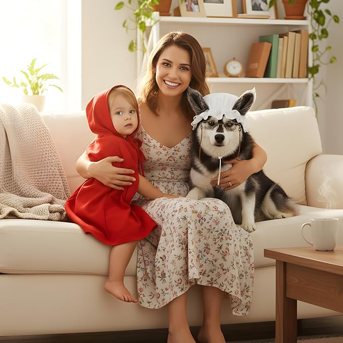 Disfraz de Lobo Feroz para Perro con Gorro y Gafas miniatura 3