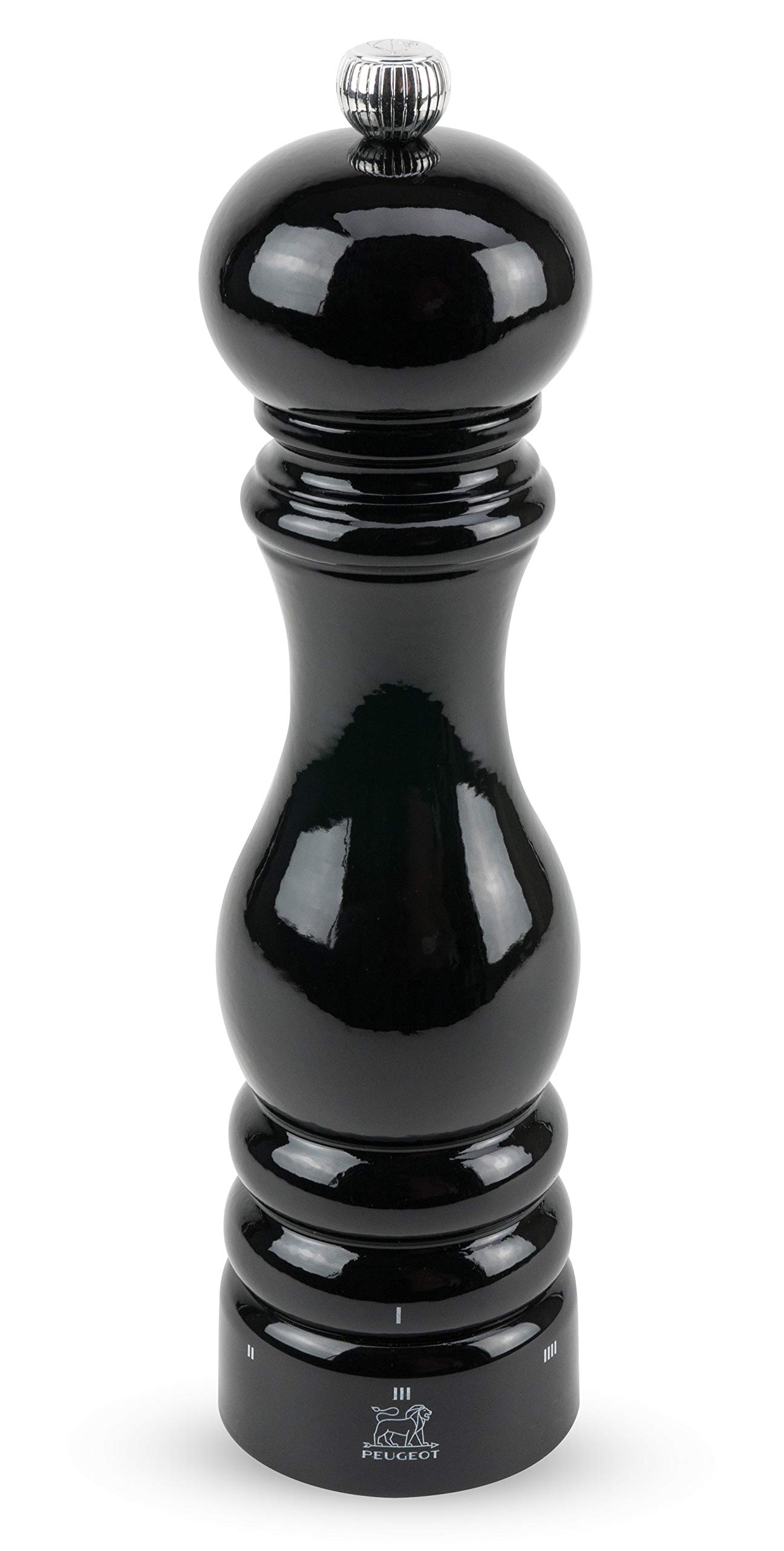 Dekomiro Geschenkset Salzmühle und Pfeffermühle schwarz 22 cm Peugeot Paris u-select mit 100 gr. Salz in Geschenkverpackung