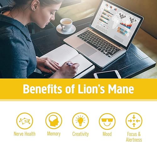 Miniatura 3 de Om Organic Mushroom Superfood en polvo, melena de leones, 3.5 onzas (50 porciones) (wo PACK)