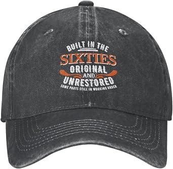 Built in The Sixties Original and Unrestored Hat Built in The Sixties Cap 1964 60th Birthday Gift for Men Women