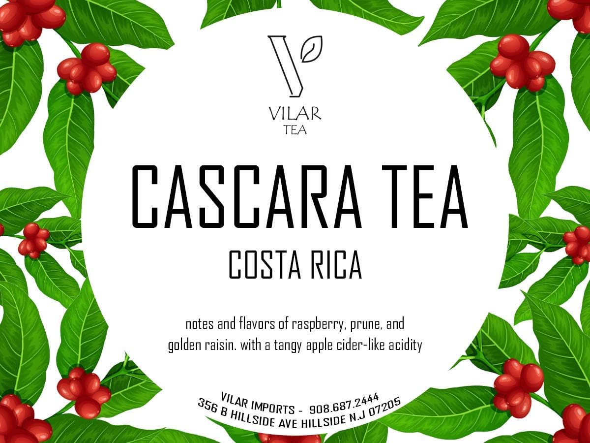Single Origin Costa Rican Cascara Tea - Superfruit Dried Coffee Fruit - SuperFood Dried Coffee Berries/Cherries - 4oz Bag