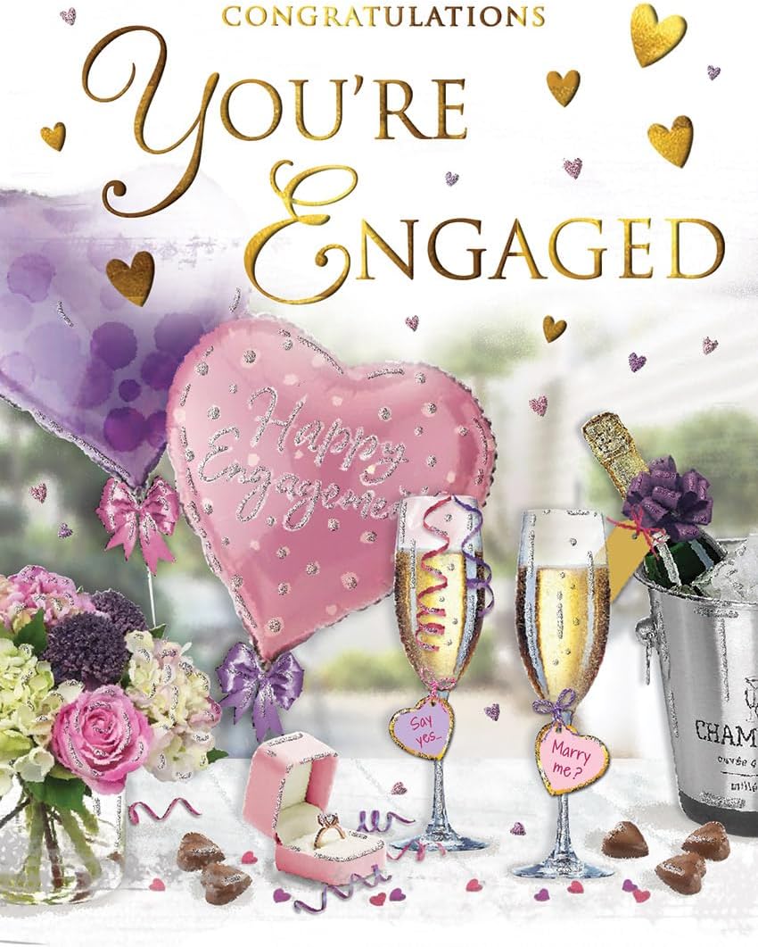 Regal Publishing Congratulations You're Engaged Engagement Card Bubbly ...