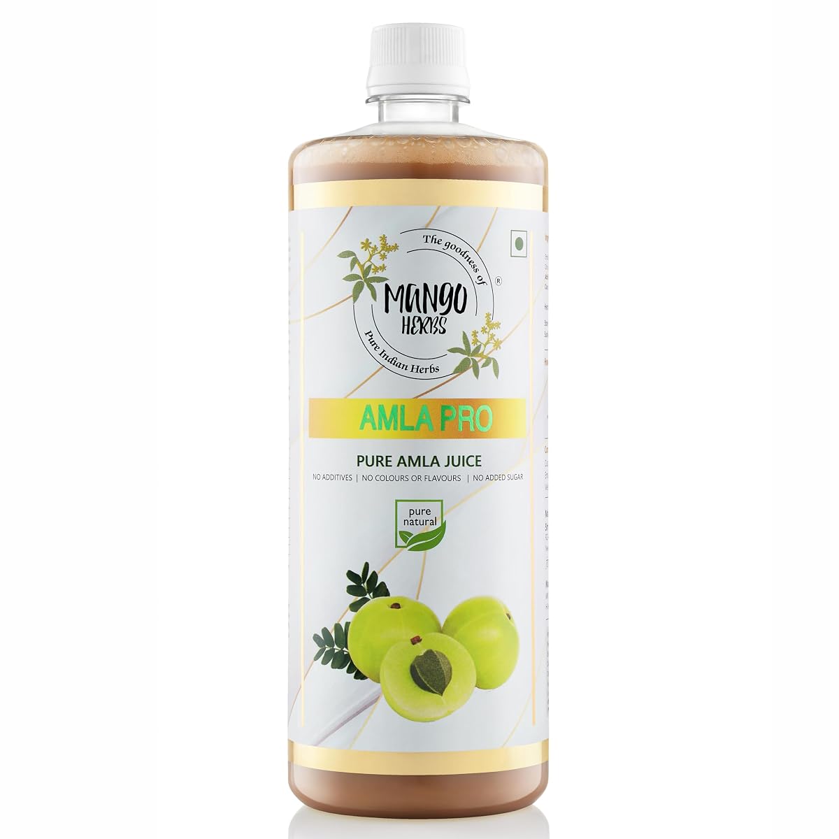 Mango Herbs Amla Pro: 100% Raw & Cold-Pressed Amla Juice | Supports Healthy