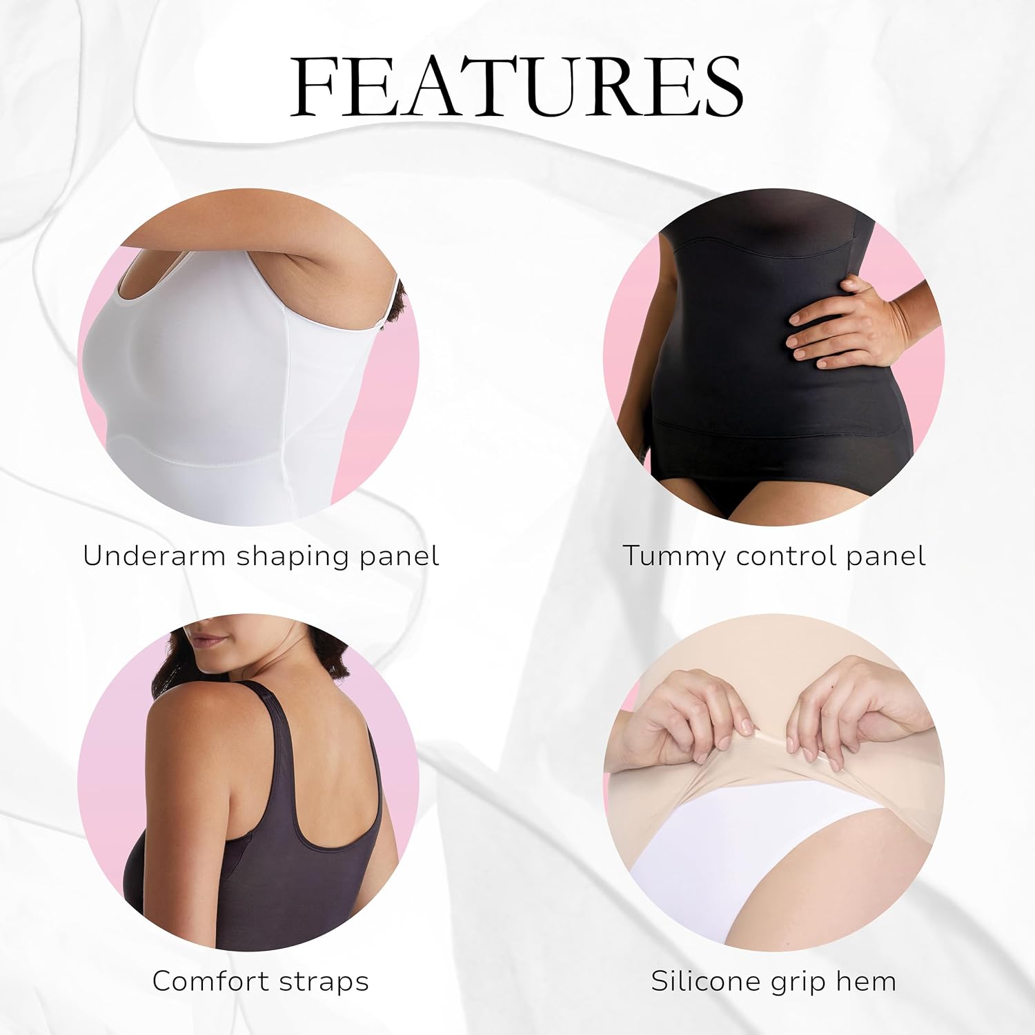 CUPID Side Smoothing Shaping Camisole Tank Top | Women's Shapewear Cami | 5461
