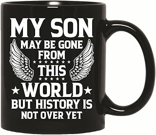 Gift for Bereaved Parents to Remember their Son 11oz 15oz Black Coffee Mug