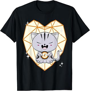 Cute American Shorthair Cat Leukemia Awareness Men Women Kids T-Shirt