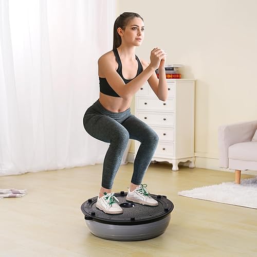 Miniatura 9 de VEVOR Entrenador de media pelota de ejercicio, pelota de equilibrio de 2326 pulgadas, pelota de estabilidad de capacidad de 1500 libras, pelota de