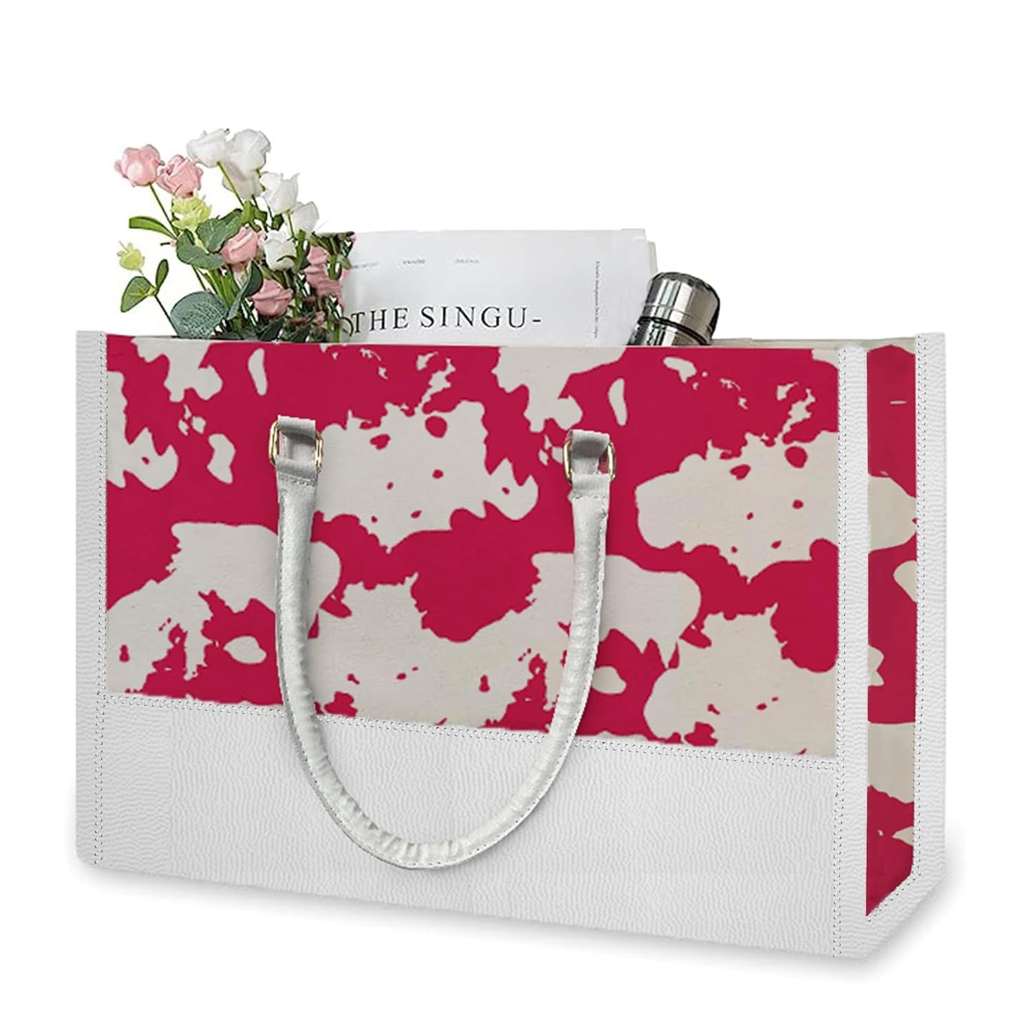 Baground Multipurpose Women’s Tote Bags with Zip | Stylish Tote Bags | Box Tote Bag (Pink Cloud) (B0D5WJ75Q2) Amazon Price History, Amazon Price Tracker