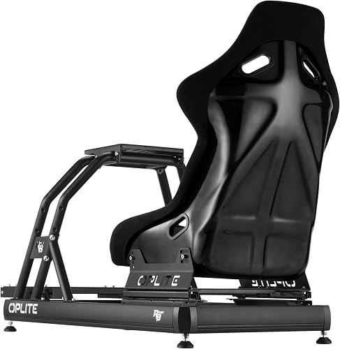 OPLITE - Cockpit R8 Fury Black - Cockpit Professionnel pour Simulation de Course Pilotage Simracing - 2