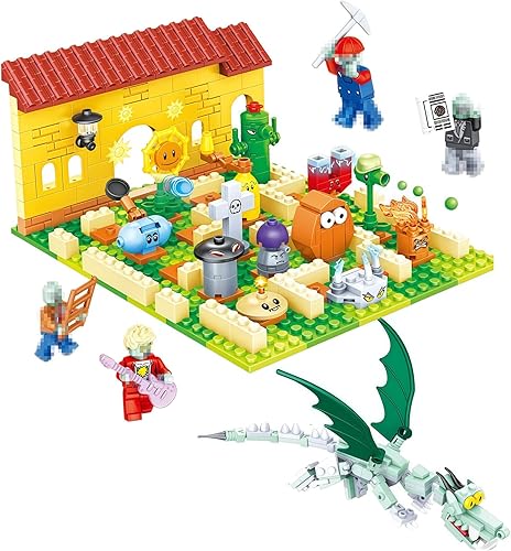 JHESAO Plants and Zombies PVZ Toys Assembled Action Figures PVZ Set de juguetes ensamblables Serie 1 2 Grandes regalos para niños y fanáticos,
