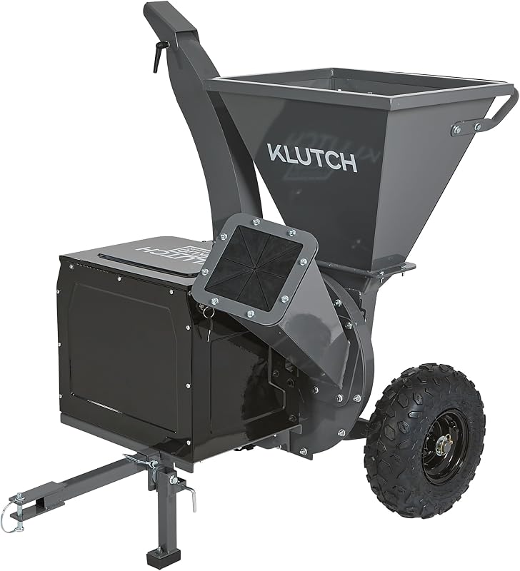Klutch Disc Chipper/Shredder, 3in. Cutting Capacity, KLiQ 57.6V, Brushless | Battery powered, Bare Tool, Convenient power support, Easy connection, Portable operation, Jobsite and shop use, Easy setup