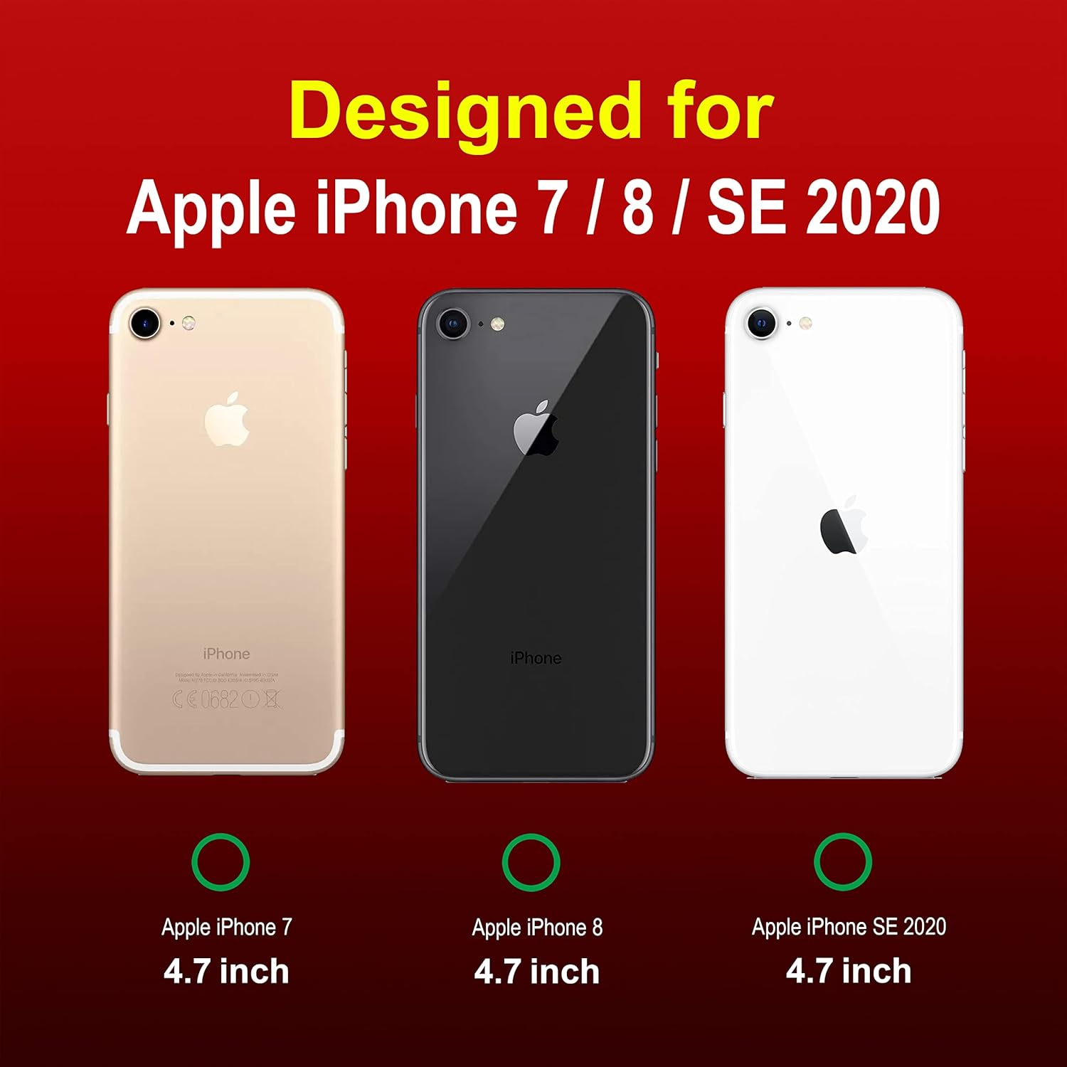 Amazon Brand - Solimo Mobile Cover for 7 8 / iPhone SE 2020 (Silicone_Red) offers donot miss