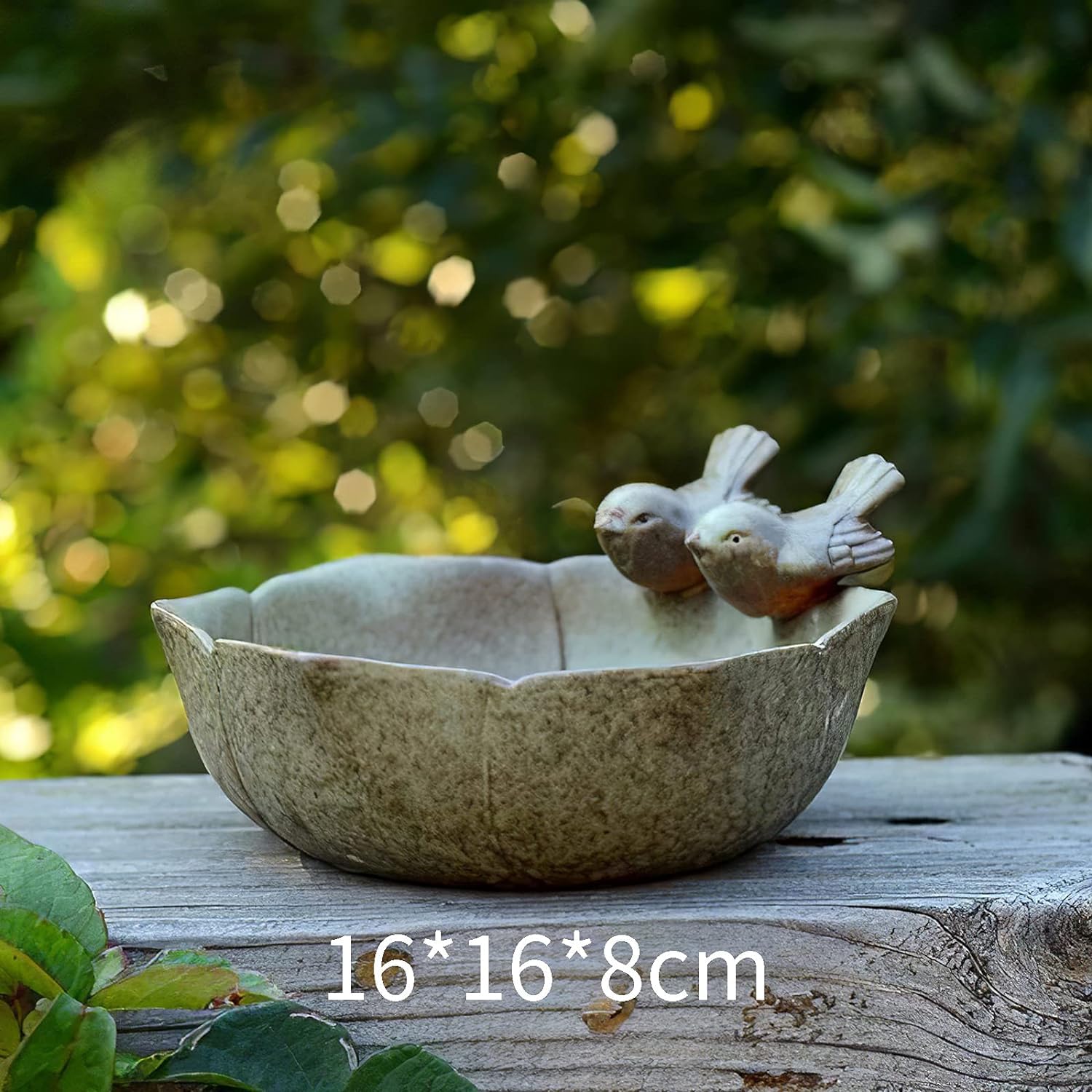 Alimentatori Mangiatoia in Ceramica Retro Mangiatoia per Uccelli Selvatici Vassoio Mangiatoia per Uccelli per Decorazione Esterna e Giardino Cortile per osservatori di Uccelli Vogelvoeders