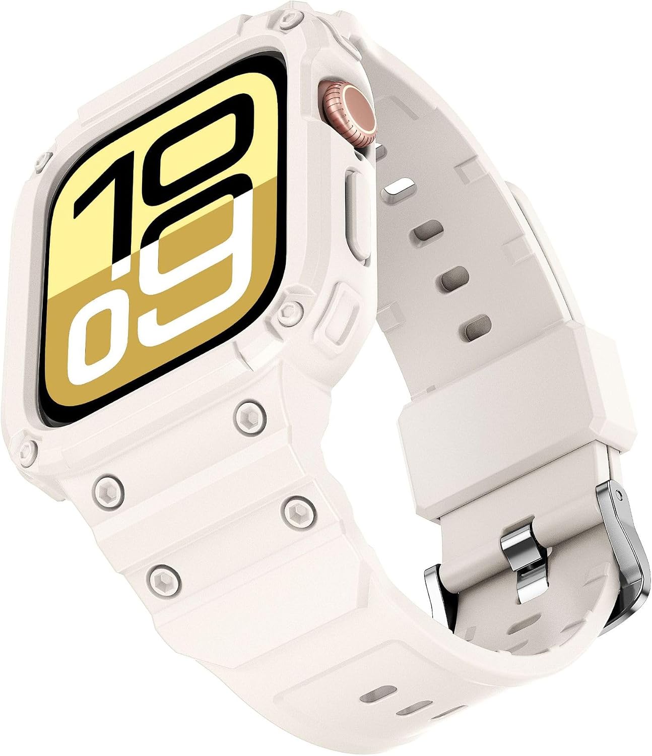 Compatible with Apple Watch Series 11/Series 10 46mm 42mm Band with Case Shockproof Rugged Men Women Wristbands Bands Replacement Strap Bracelet Sport Protective Case