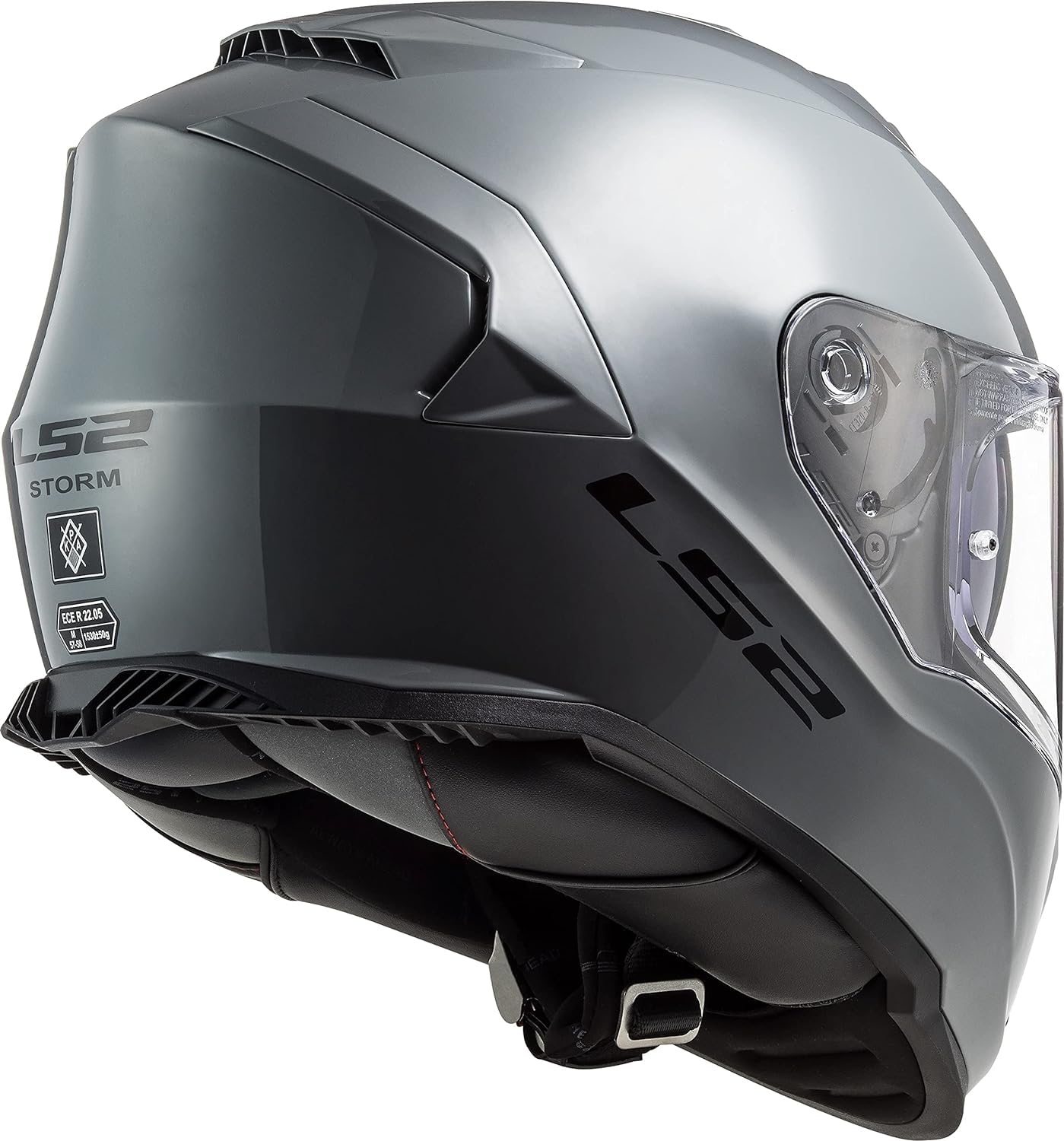 LS2, Integraler Motorradhelm STORM II SOLID Nardo Grey, M