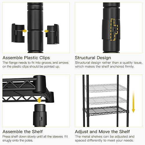 Miniatura 8 de Ulif Estante de secado de ropa de 65.3 pulgadas de ancho x 13.4 pulgadas de profundidad x 77.5 pulgadas de alto, 5 niveles sobre lavadora y