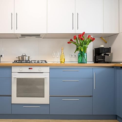 Miniatura 8 de Ravinte Manijas de gabinete de 12-12 pulgadas, níquel cepillado, acero inoxidable, manijas para armarios de cocina, manijas de gabinete de 10