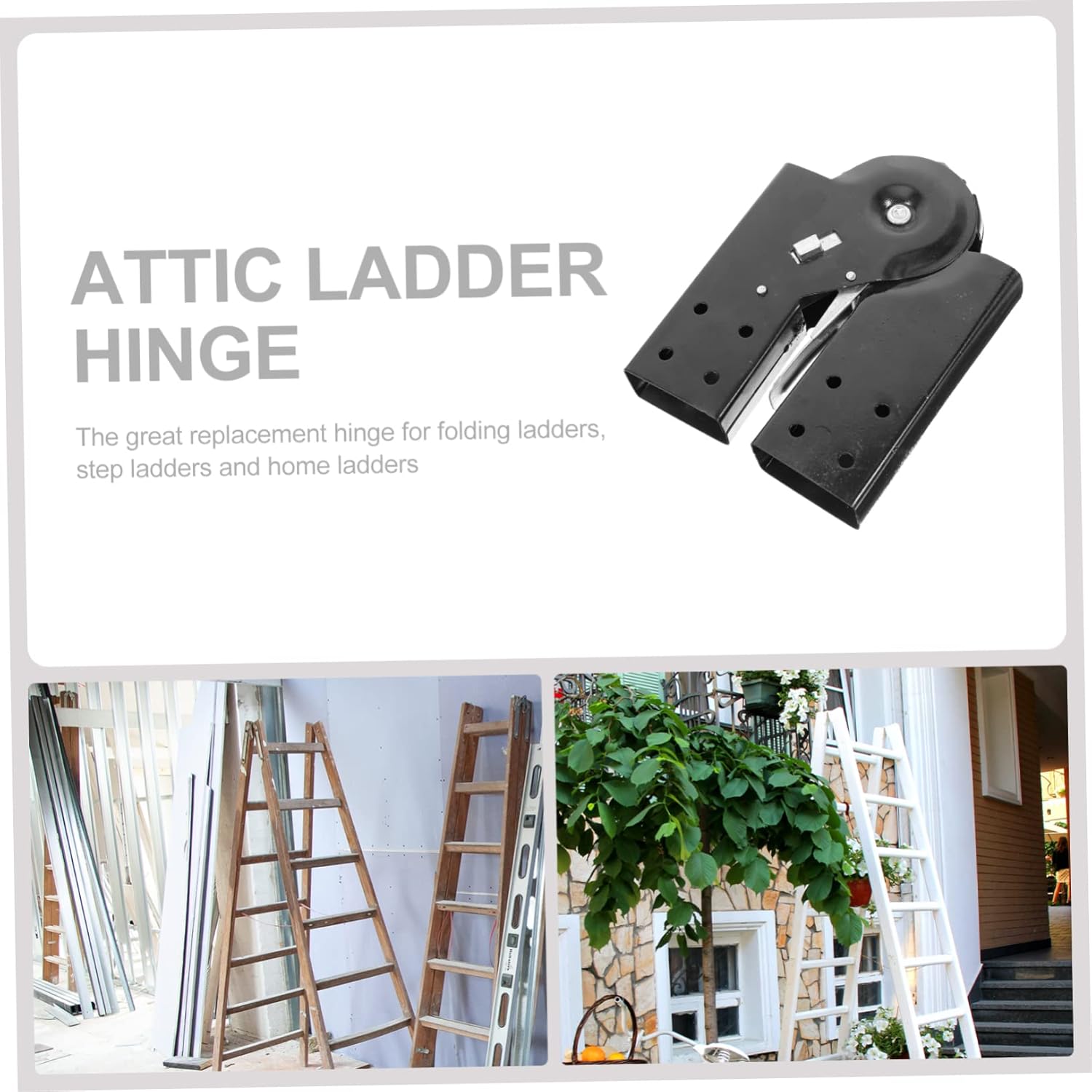 Housoutil 4pcs Step Ladder Hinge Lightweight Ladder Hasp Hinge Attic Parts Quick Release Joint