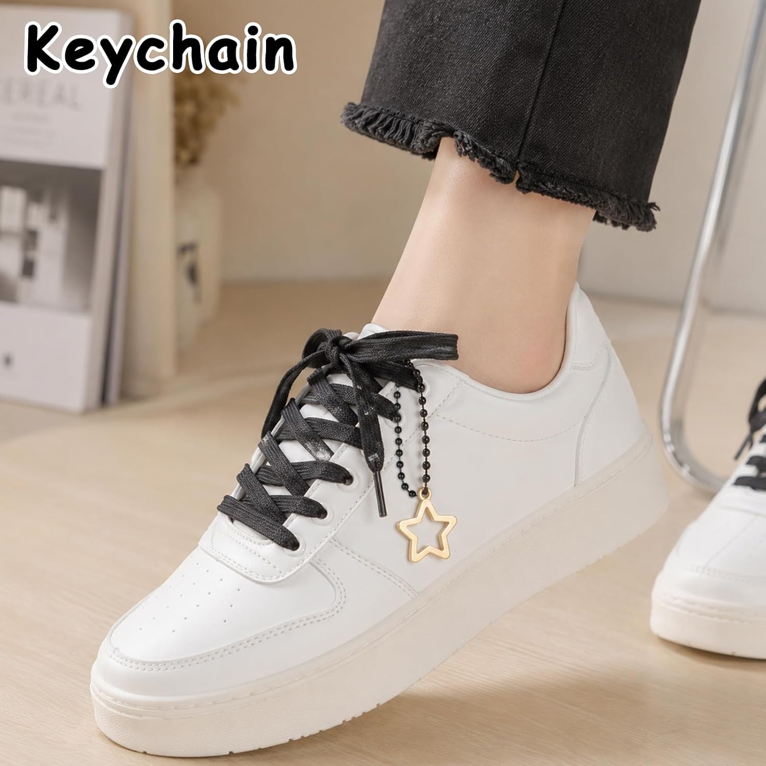 100 PCS Black Ball Chain Keychain, 3.94 Inch Black Ball Keychain Links
