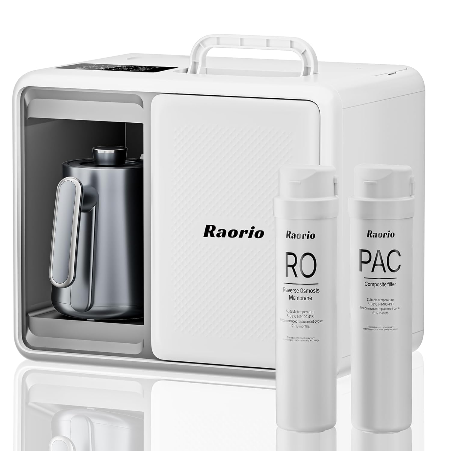 Reverse Osmosis Countertop Water Filter with UV,Portable RO System Water Filtration, 9 Temp Options Instant Hot Water Purifier for Family Camping,RV,Babycare&Apartment,Installation-Free
