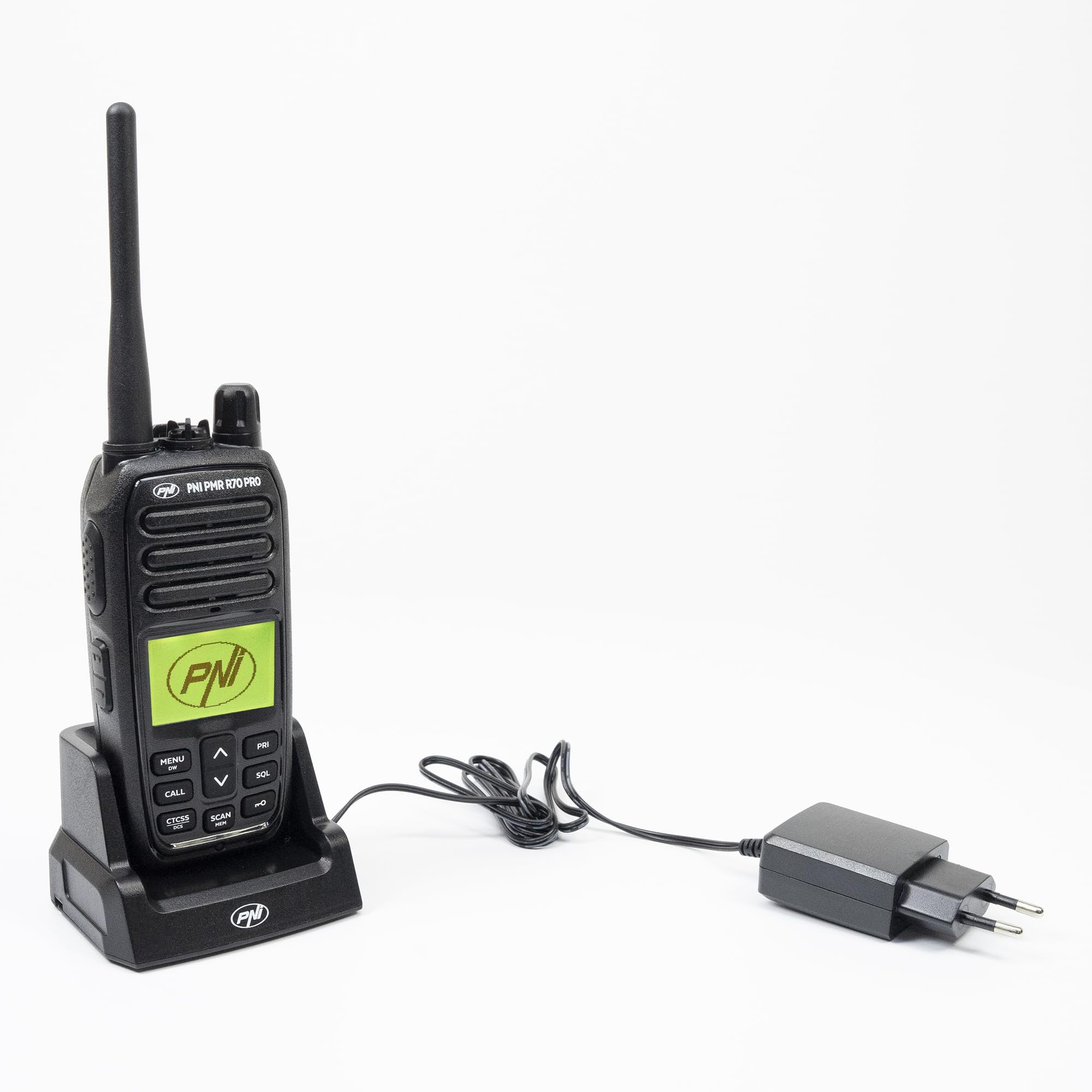 Przenośna stacja radiowa PNI PMR R70 PRO 446 MHz, 16 kanałów 0,5 W, 99 programowalnych kanałów PC, 50 CTCSS i 166 DCS tonów, IP67, nie wymaga licencji
